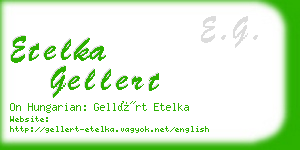 etelka gellert business card